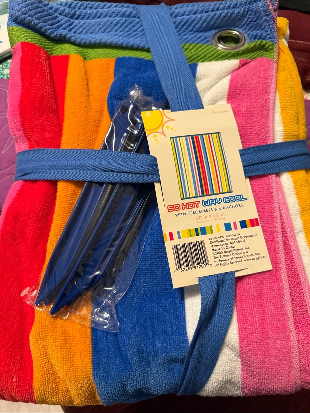 Multicolor Striped Beach Towel